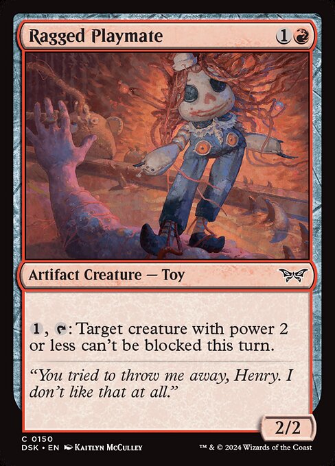 Ragged Playmate Duskmourn: House of Horror Magic: The Gathering card image