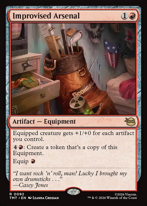 Improvised Arsenal - Teenage Mutant Ninja Turtles #92 Magic: The Gathering card image