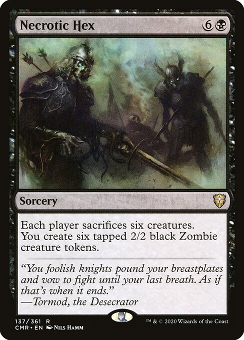 Necrotic Hex Commander Legends Magic: The Gathering card image