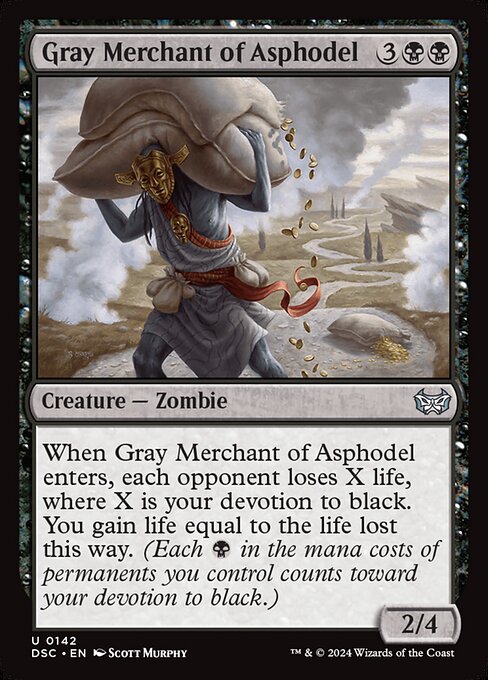Gray Merchant of Asphodel Duskmourn: House of Horror Commander Magic: The Gathering card image