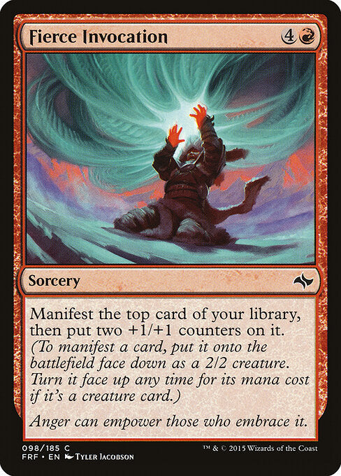 Fierce Invocation Fate Reforged Magic: The Gathering card image