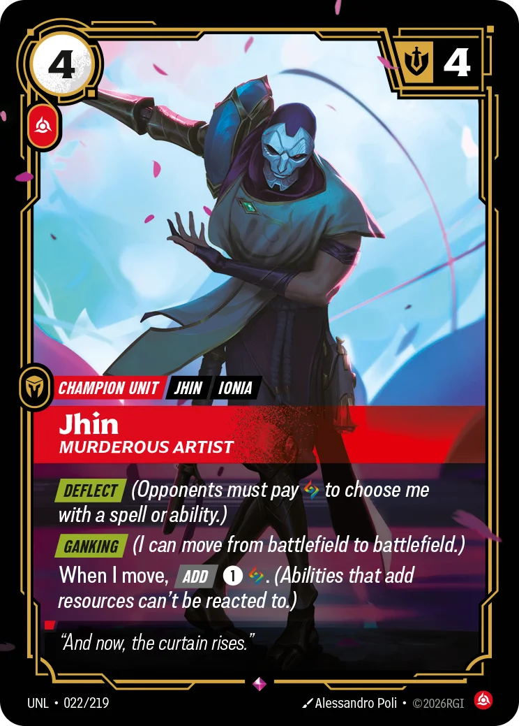 Jhin, Murderous Artist Riftbound card image