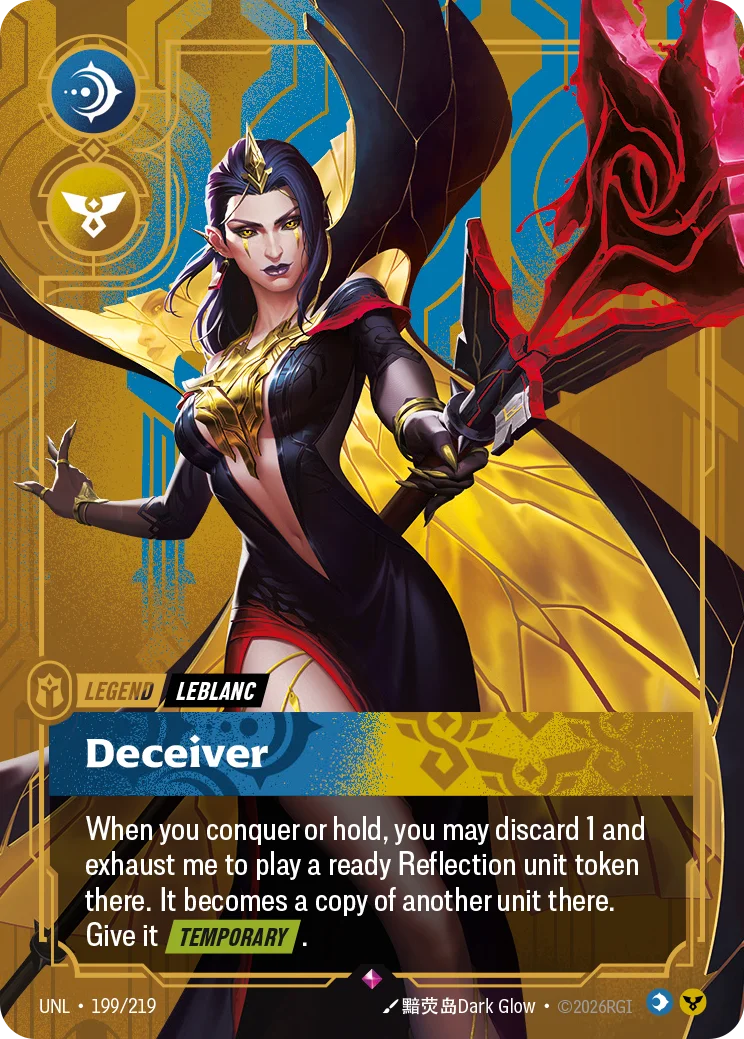 LeBlanc, Deceiver Riftbound card image