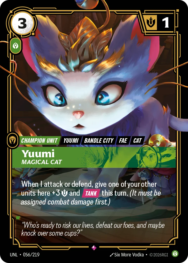 Yuumi, Magical Cat Riftbound card image