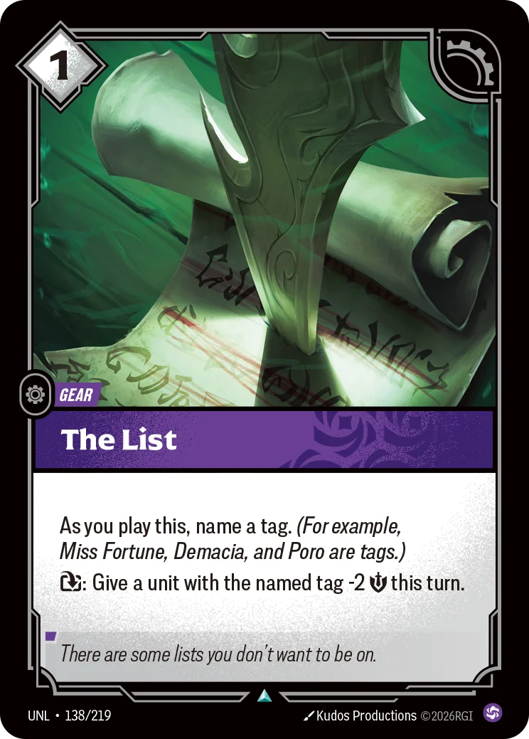 The List Riftbound card image