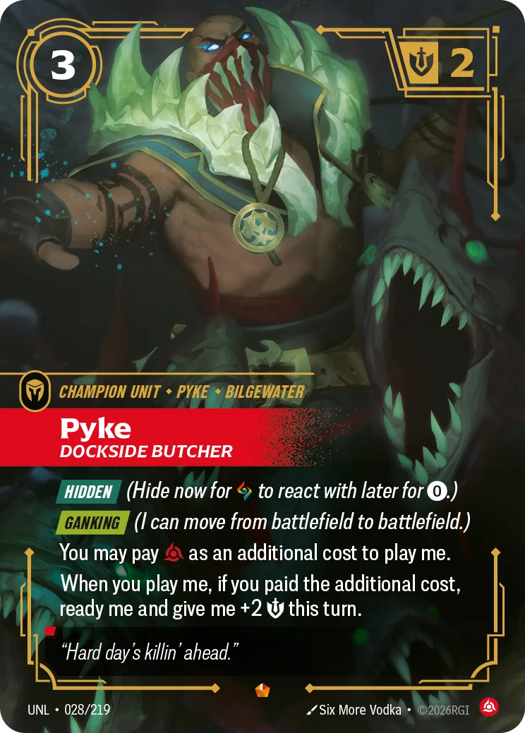 Pyke, Dockside Butcher Riftbound card image