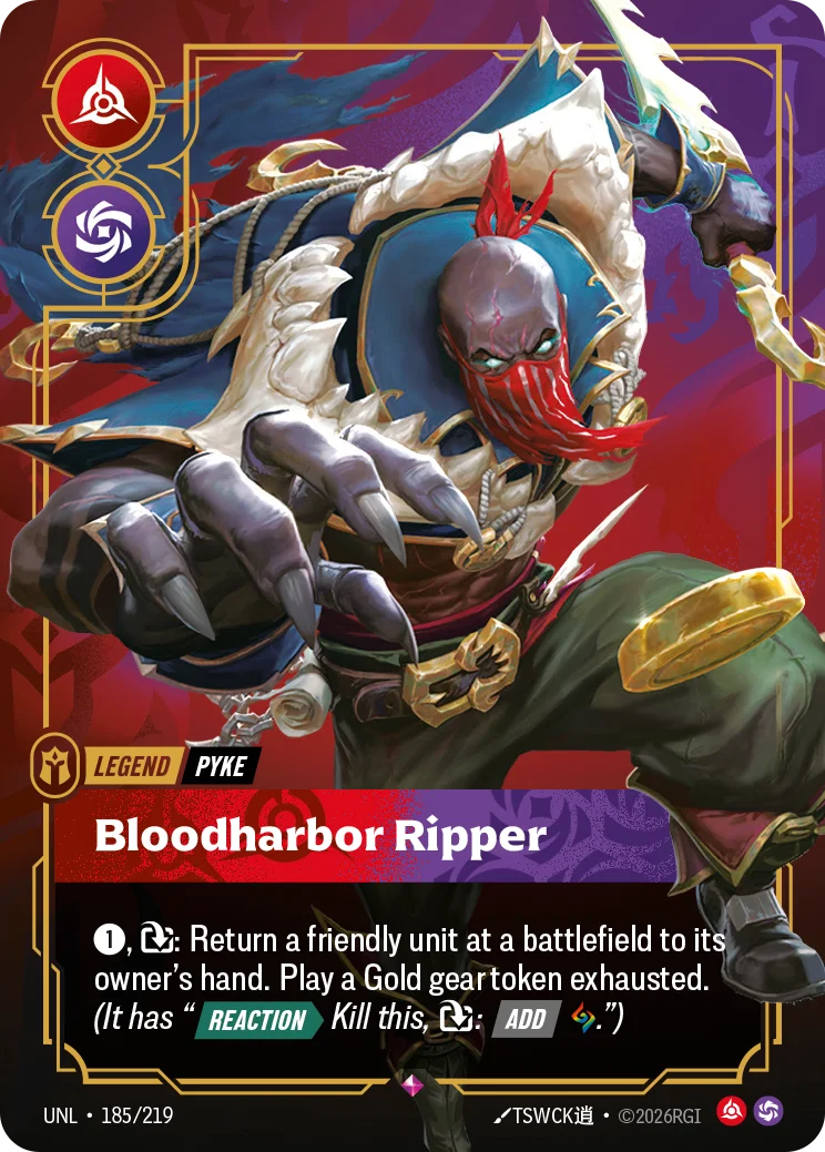 Pyke, Bloodharbor Ripper Riftbound card image