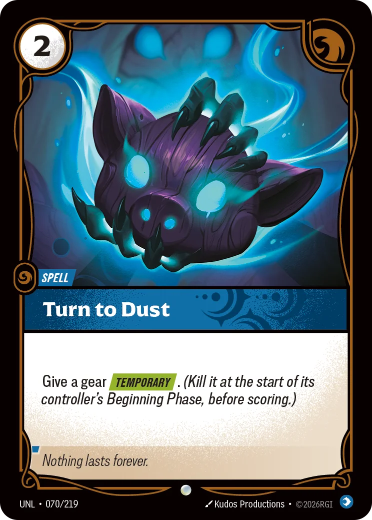 Turn to Dust Riftbound card image