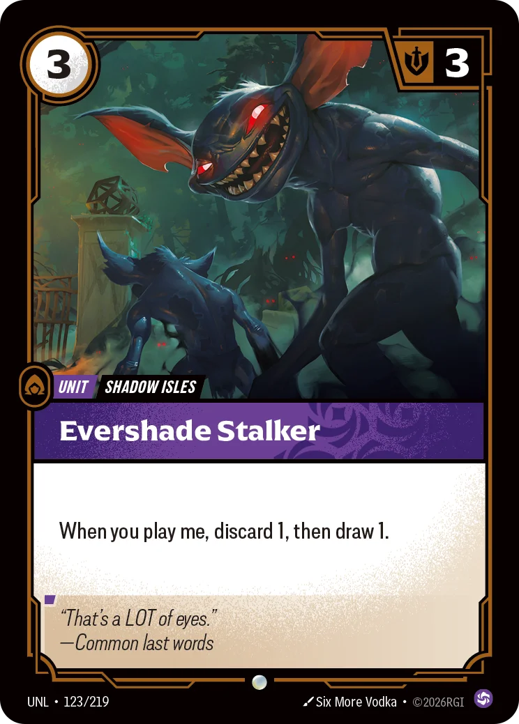 Evershade Stalker Riftbound card image