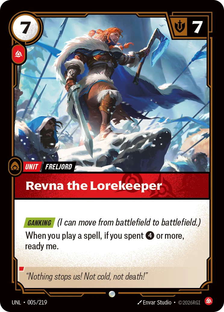 Revna the Lorekeeper Riftbound card image
