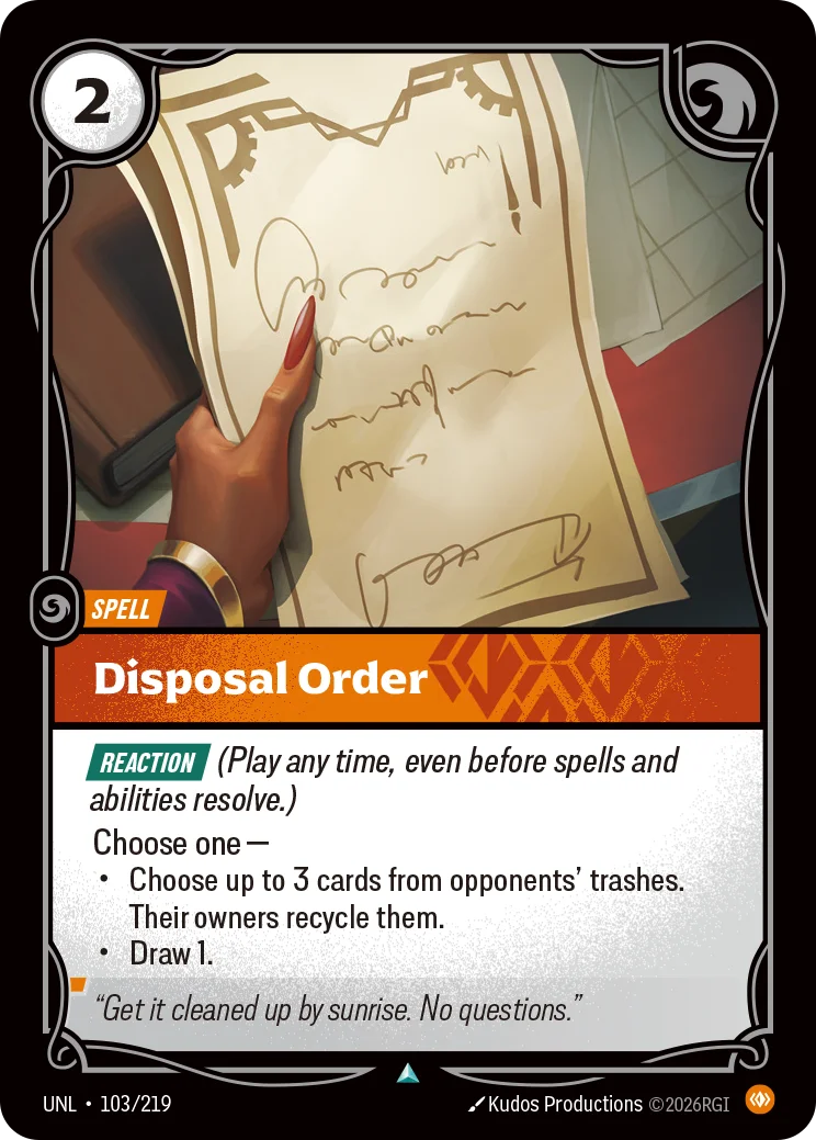 Disposal Order Riftbound card image