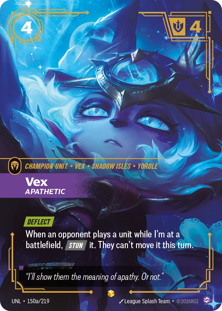Vex, Apathetic Alternate Art Riftbound card image