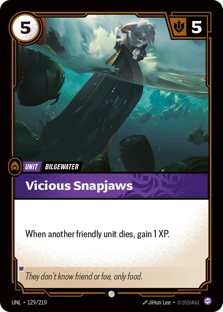 Vicious Snapjaws Riftbound card image