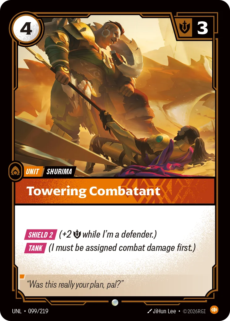 Towering Combatant Riftbound card image