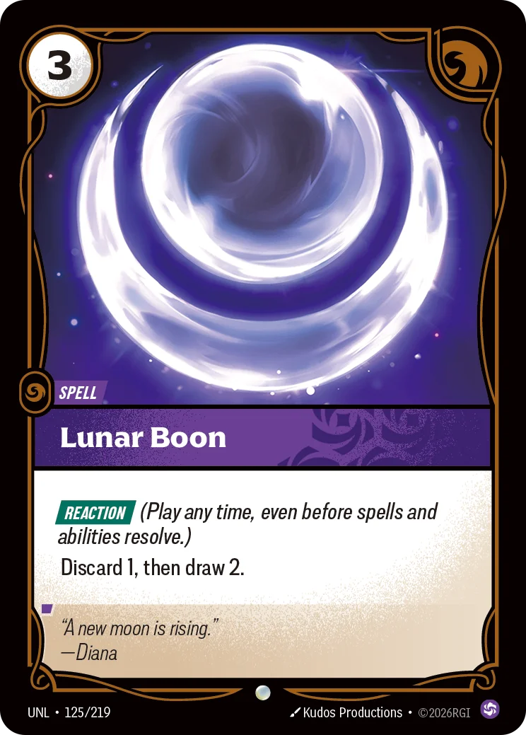 Lunar Boon Riftbound card image