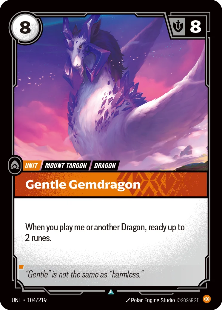 Gentle Gemdragon Riftbound card image