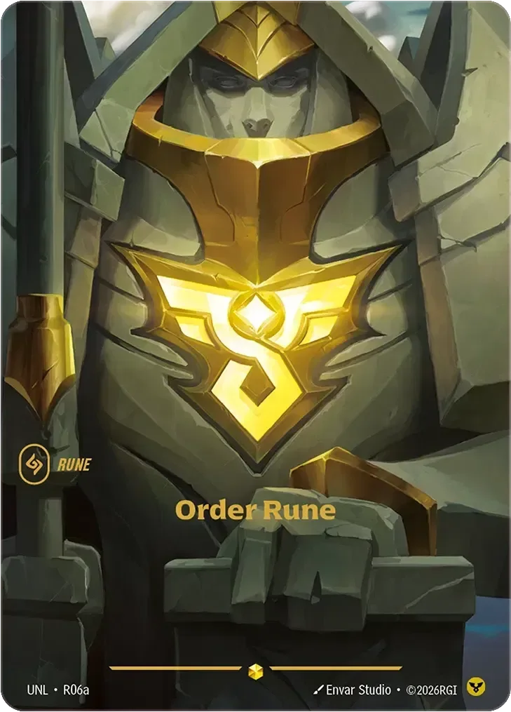 Order Rune Alternate Art Riftbound card