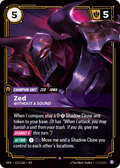 Zed, Without a Sound Riftbound card image