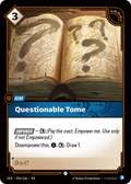 Questionable Tome Riftbound card image