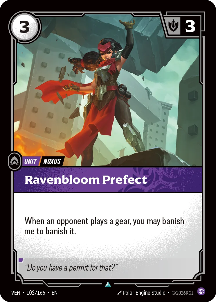 Ravenbloom Prefect Riftbound card image