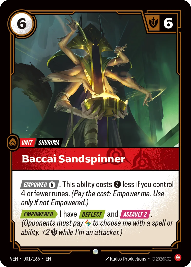 Baccai Sandspinner Riftbound card image