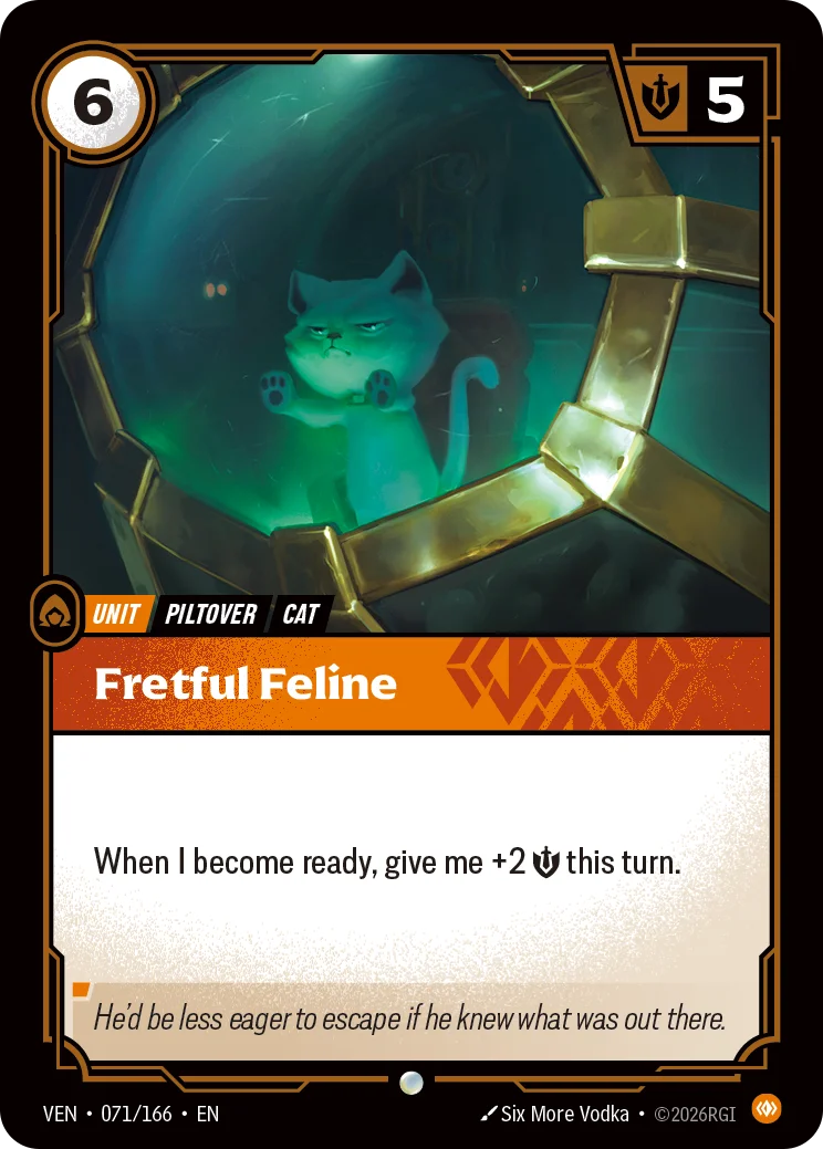 Fretful Feline Riftbound card image