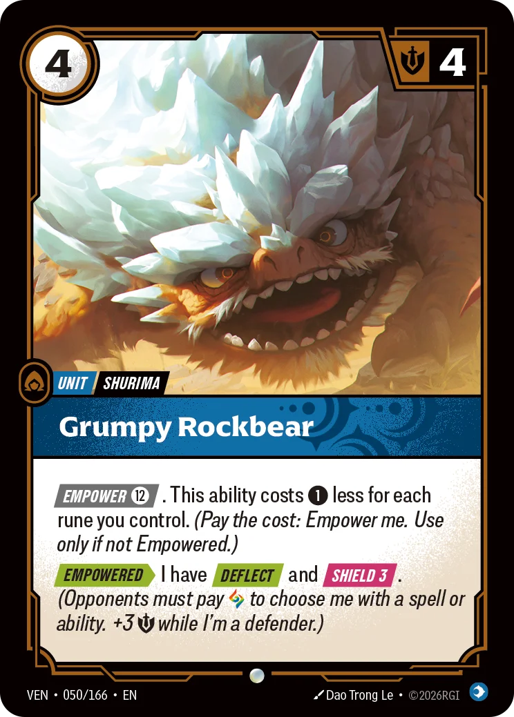 Grumpy Rockbear Riftbound card image