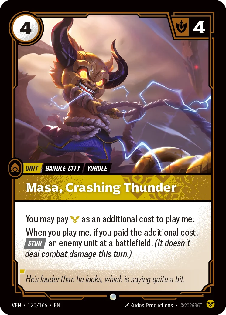 Masa, Crashing Thunder Riftbound card image