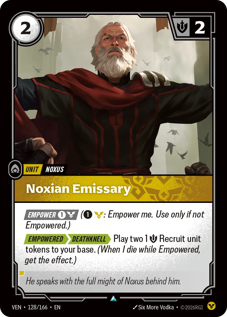 Noxian Emissary Riftbound card image