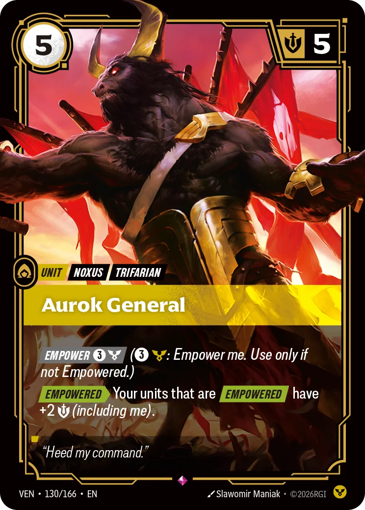 Aurok General Riftbound card image
