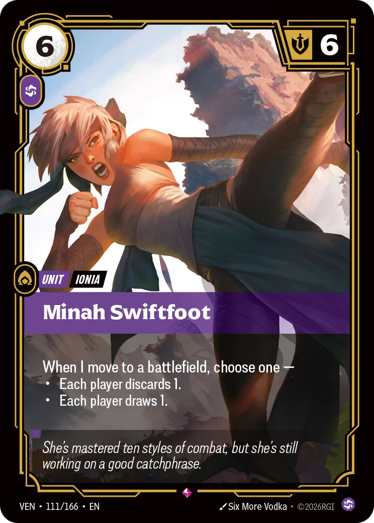 Minah Swiftfoot Riftbound card image
