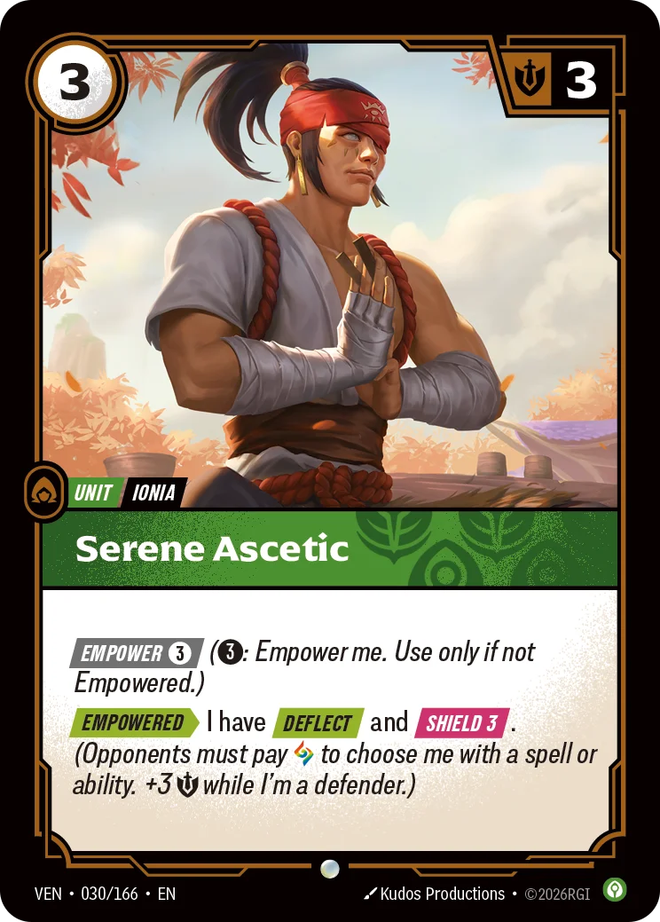 Serene Ascetic Riftbound card image