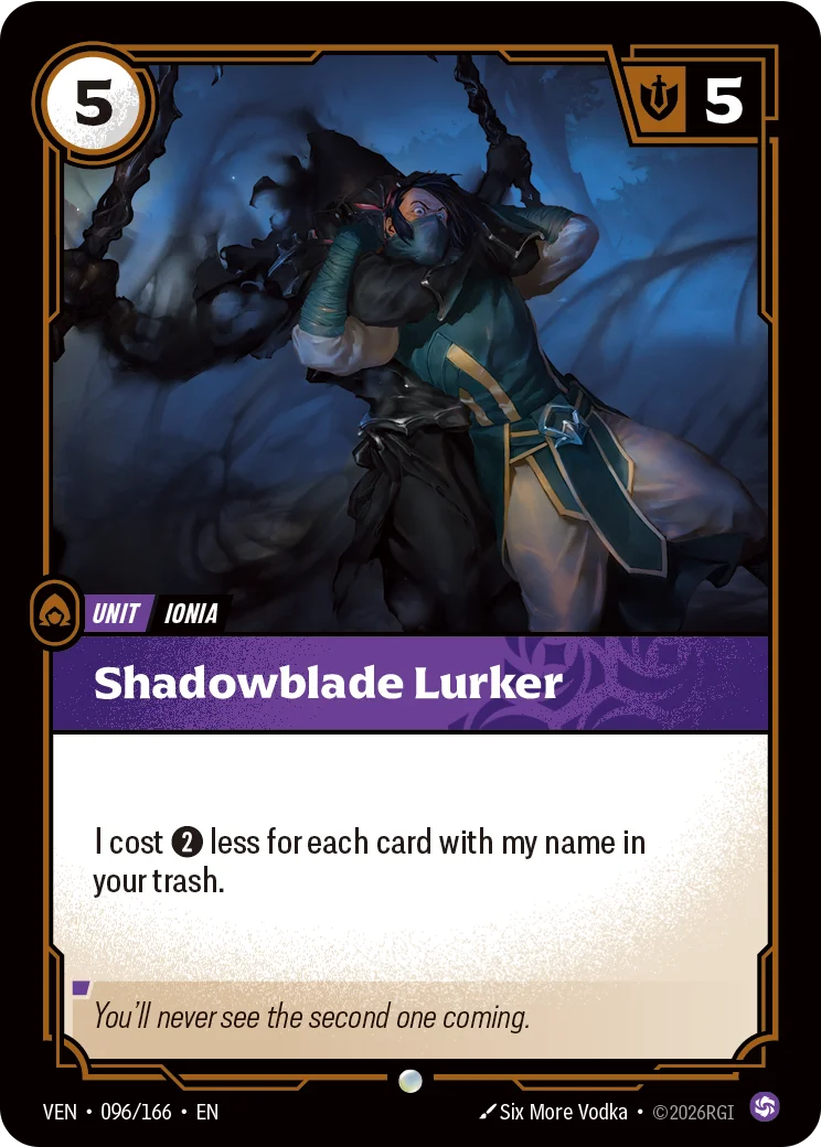 Shadowblade Lurker Riftbound card image