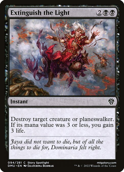 Extinguish the Light - Dominaria United #94 Magic: The Gathering card image