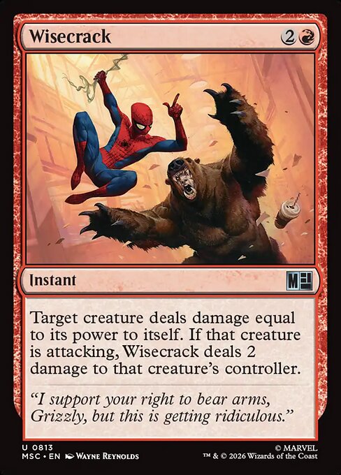 Wisecrack Marvel Super Heroes Commander Magic: The Gathering card image