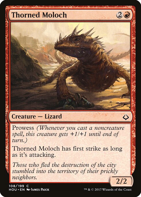 Thorned Moloch Hour of Devastation Magic: The Gathering card image