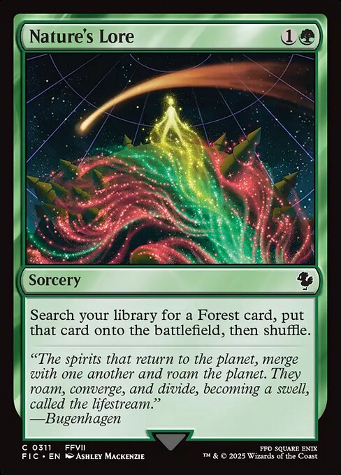 Nature's Lore - Final Fantasy Commander #311 Magic: The Gathering card image