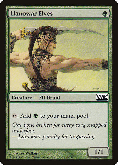 Llanowar Elves - Magic 2012 #182 Magic: The Gathering card image