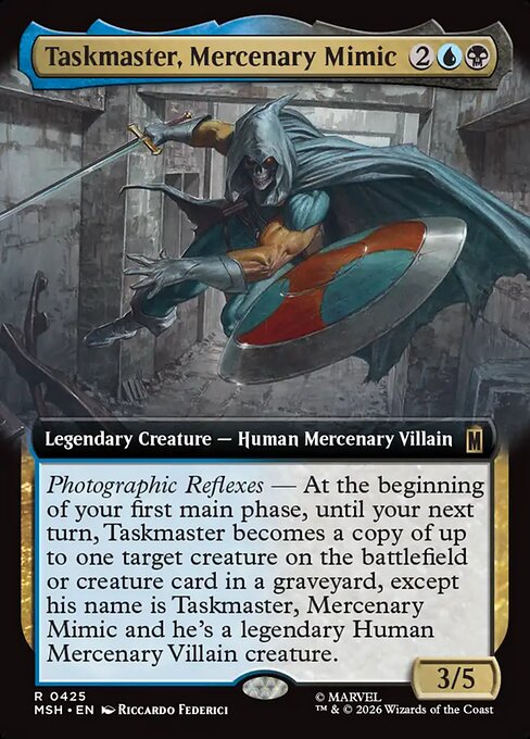 Taskmaster, Mercenary Mimic Marvel Super Heroes Magic: The Gathering card image