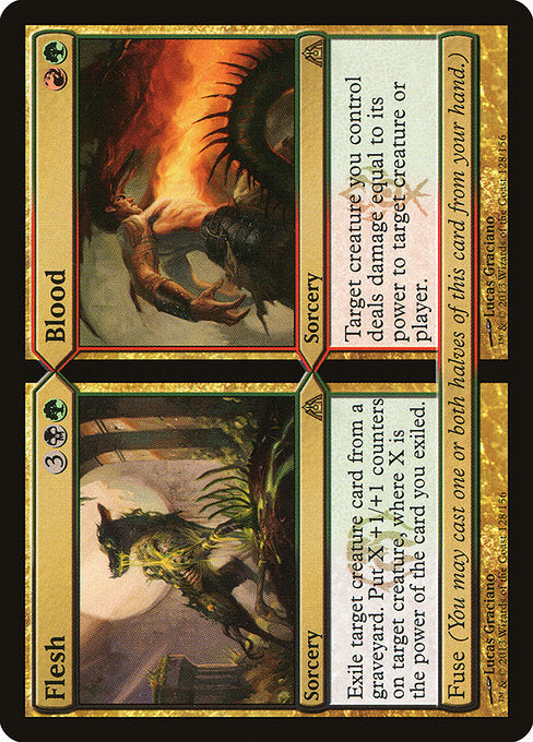 Flesh // Blood - Dragon's Maze #128 Magic: The Gathering card image
