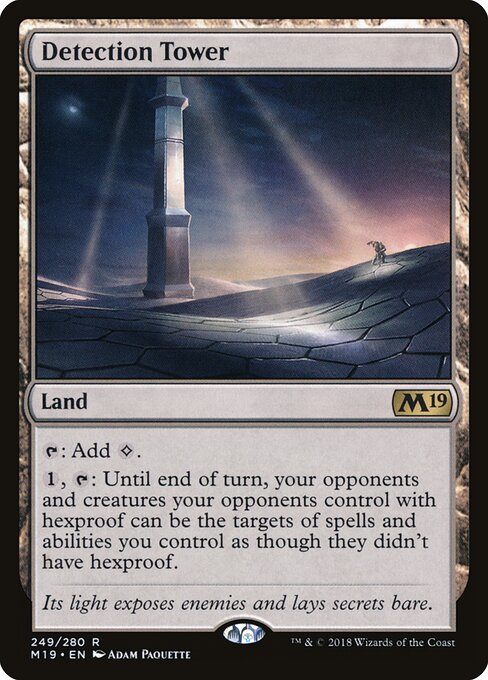 Detection Tower Core Set 2019 Magic: The Gathering card image
