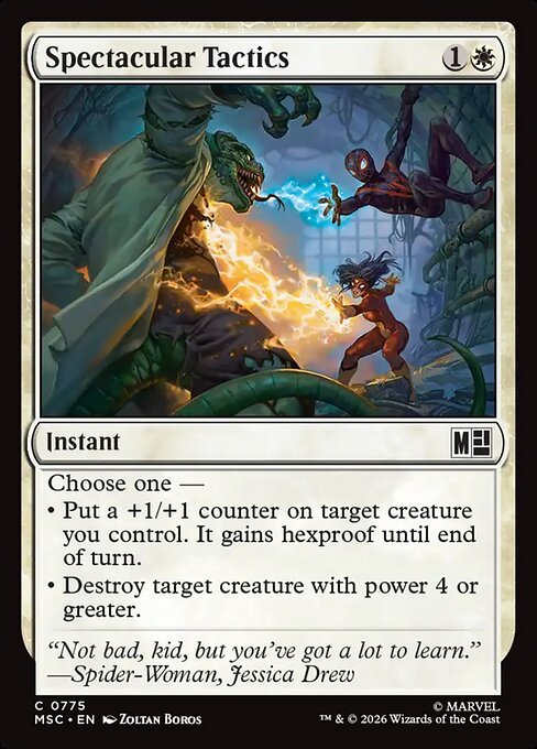Spectacular Tactics Marvel Super Heroes Commander Magic: The Gathering card image