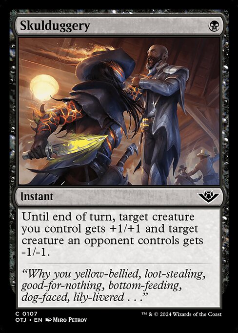 Skulduggery - Outlaws of Thunder Junction #107 Magic: The Gathering card image