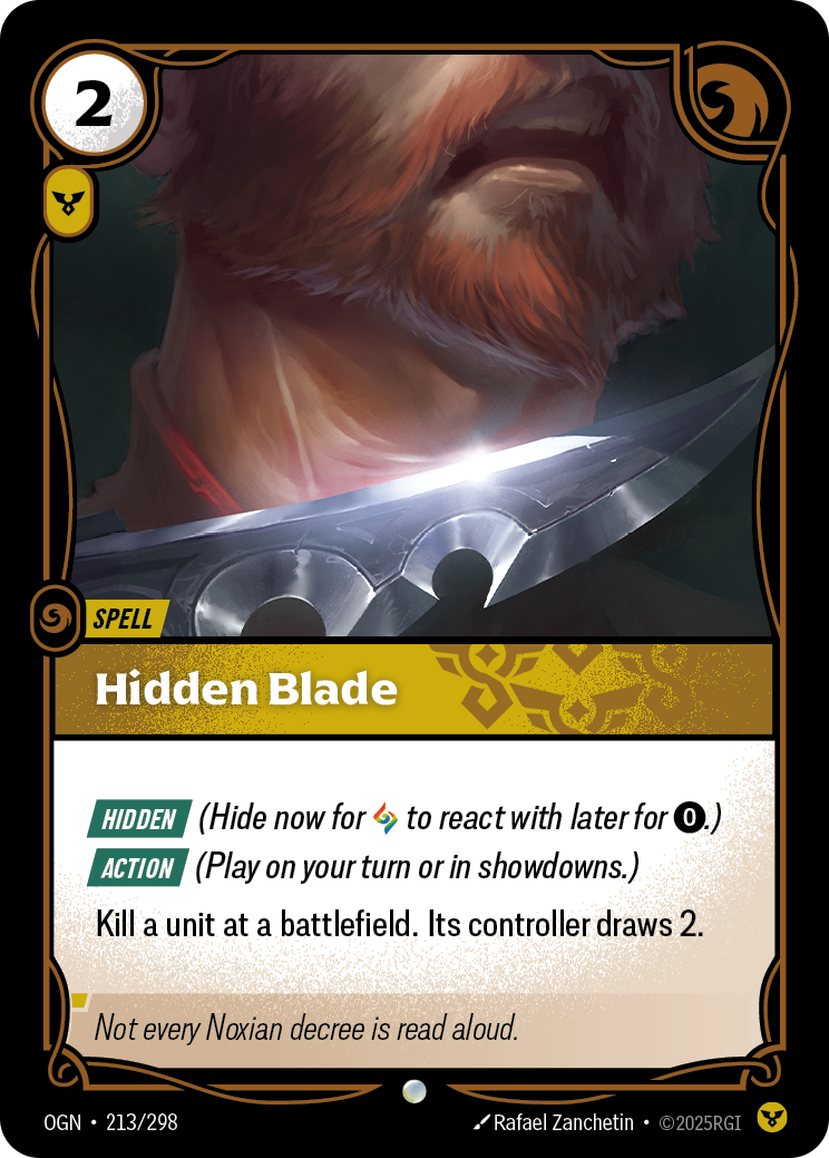 Hidden Blade Riftbound card image