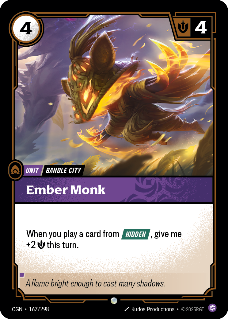 Ember Monk Riftbound card image
