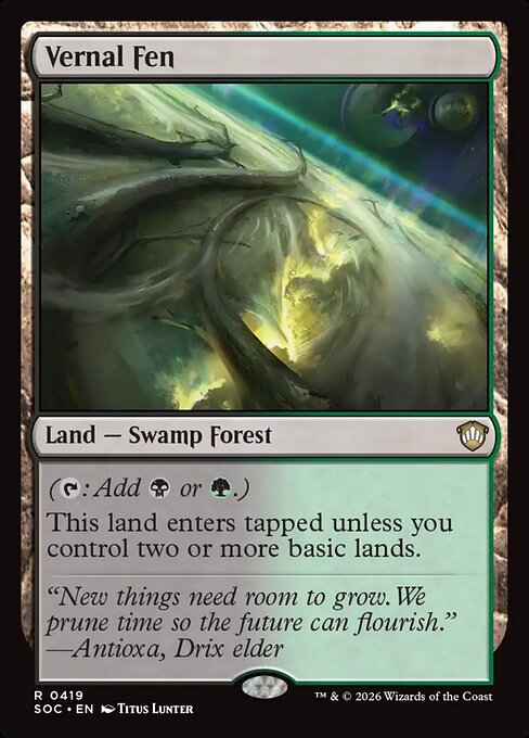 Vernal Fen - Secrets of Strixhaven Commander #419