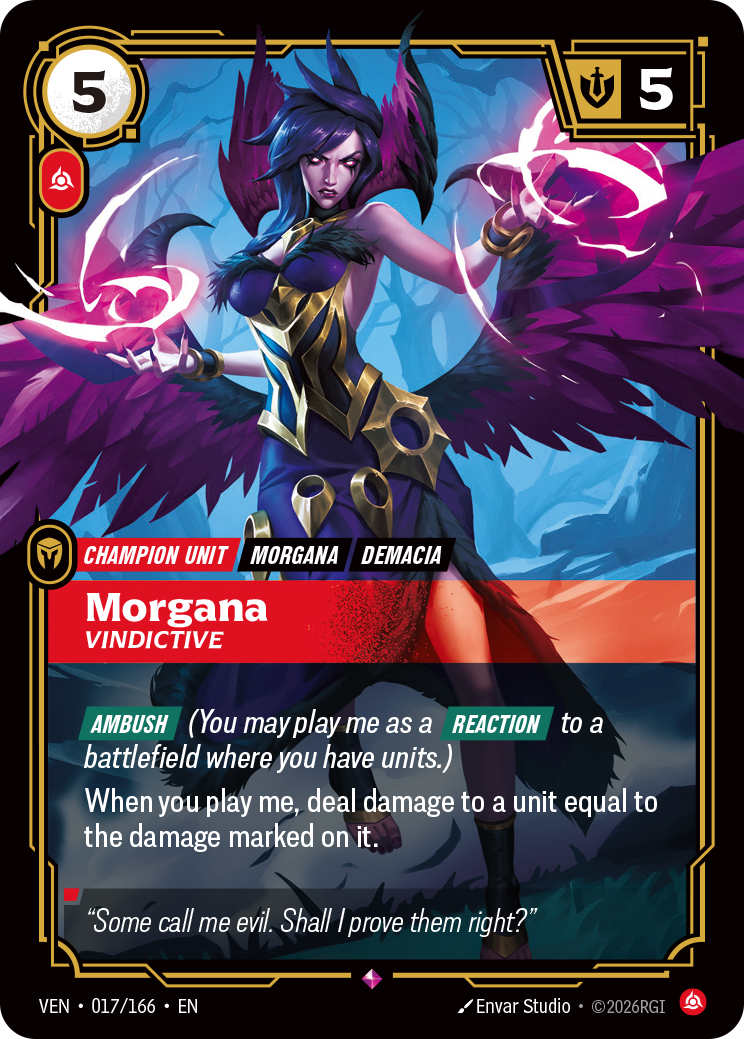 Morgana, Vindictive Riftbound card