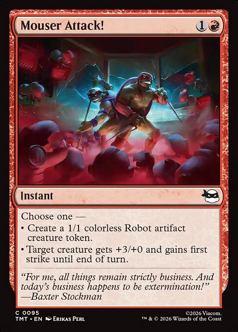 Mouser Attack! Teenage Mutant Ninja Turtles Magic: The Gathering card image