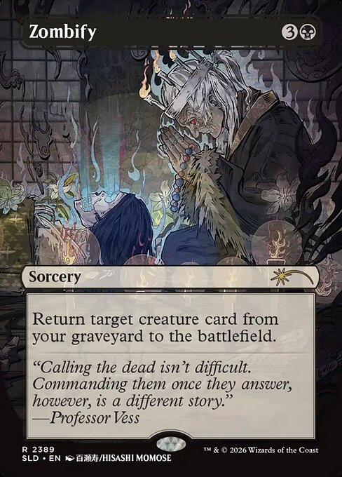 Zombify Secret Lair Drop Magic: The Gathering card image