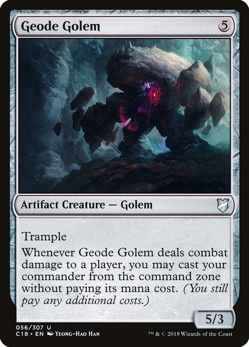Geode Golem Commander 2018 Magic: The Gathering card image